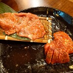 熱烈カルビ - 特選三点盛合せ２