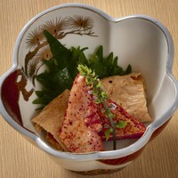 炙り明太子とチーズ煎餅