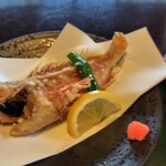 福松荘 - カサゴの丸唐揚げ