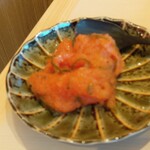 てんぷら 一代 - 一番最初に届いためかぶ明太子 (2025.07.07)