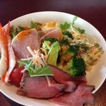 風月本店 - サラダバーから１回目　けっこうボリュミー