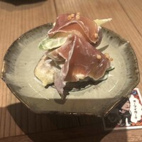 並木橋なかむら - 無花果生ハムグリーンアスパラ白和え