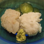 割烹さいお - 鱧の焼霜＆湯引