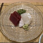 割烹さいお - お造り(※撮り忘れてスマホ写真を)