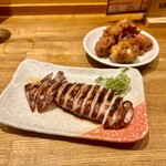 リンカーン食堂 - いかの姿焼きと唐揚げ