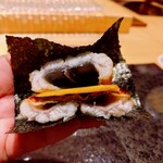 鮨 しみず - カラスミのうなぎサンド