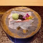 鮨 しみず - 鯛（ずんだ、キャビア、いくら）