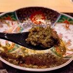 鮨 しみず - あわび肝ソース