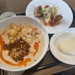 デニーズ - 料理写真:オリエンタル冷やし豆乳担々麺(飯田店主おすすめセット)