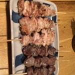炭火串焼専門店 鶏天 - 盛り合わせ３