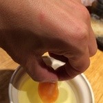 炭火串焼専門店 鶏天 - なんと、黄身が掴めます！