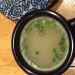 炭火串焼専門店 鶏天 - スープ