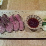 たるたる - 主菜①黒毛和牛のローストビーフ（4種類よりひとつ選ぶ）