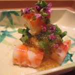 日本料理 晴山 - 車海老の味わいとミズのシャキシャキとした食感楽しみました。