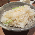 日本料理 晴山 - 炊き込みご飯つやつやです。