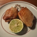 日 酒場 - 昆布〆手羽唐揚げ