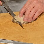 鮨松波 - あわび塩蒸しを