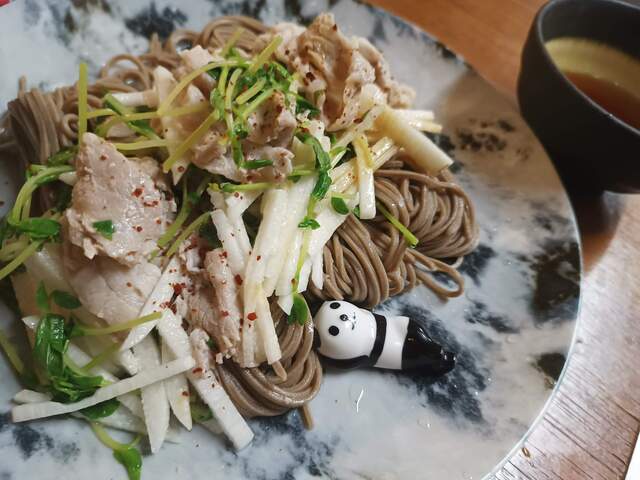 Soba to Wine to Iberis side