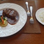 レ・セパージュ - Bランチ：牛肉の赤ワイン煮、ライス
