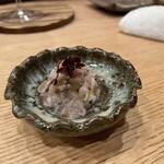 魚ト日本酒あたらよ - 鯵とアミエビの塩辛