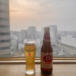 ジャスミンパレス - ドリンク写真:景色もスパイスのひとつ!18:30頃のマジックアワー?千葉駅西口の景色を眼下に(^^)