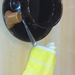 とんかつ太郎 - 珈琲が出てきました　嬉　おしぼりも交換してもらいました