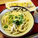 釜つる - ぶっかけうどん（冷）＆ちくわ天