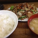 きくち食堂 - 野菜炒め定食(700円）