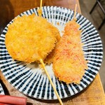 大阪串かつ てん家わん屋 - ハムカツと紅生姜