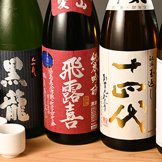 種類の豊富さが自慢の日本酒◎なくなり次第新たな銘柄をご用意！