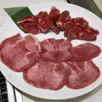 俺の焼肉 - 牛タン&ハラミランチ180g