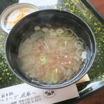 銀河プラザ - ふのりの味噌汁です