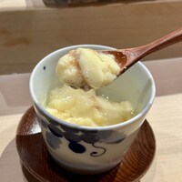 鮓 村瀬 - 梅干しの茶碗蒸し