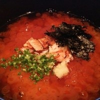 稲荷町髙はし - 【したどん2014】生いくらの温かいあんかけ丼　鮭のハラス焼き(2000円)