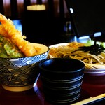 舞天 - ミニ天丼の麺セット