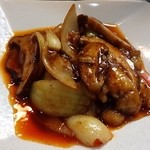 めだかタンタン - カレイと椎茸の炒め物