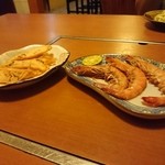 島風 - 車エビの塩焼きと島かまぼこチップ