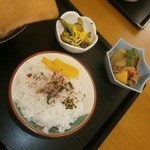Yudaonsen Ekimae Udon - ご飯＆小鉢