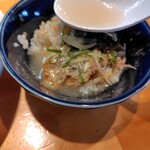 麺家 たけ田 - スープ投入