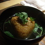 もり山 - 2014.9)焼きおにぎりの茶づけ