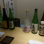 もり山 - 2014.9)お酒くらべ３種（１０００円）を２人で６種類いただきました