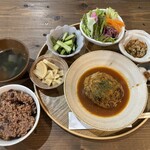 糀 cafe dining ユーカリ - 料理写真:ハクション大魔王も大好きなハンバーグランチ(^^)v
