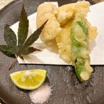 寿司 赤酢 如水 - 鱧の天ぷら