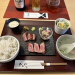 たんや神 - 〇3種盛り牛たん定食″白”…￥3,300円(税込)