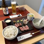 たんや神 - 〇3種盛り牛たん定食″白”…￥3,300円(税込)