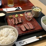 たんや神 - 〇3種盛り牛たん定食″白”…￥3,300円(税込)