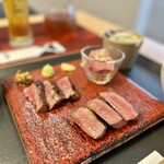 たんや神 - 〇3種盛り牛たん定食″赤”…￥3,300円(税込)