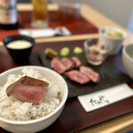 たんや神 - 〇3種盛り牛たん定食″白”…￥3,300円(税込)