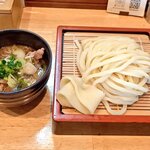 手打うどん田舎屋 - 田舎つけ麺。並み盛り。