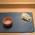 まんてん鮨 - ガリ　蜆汁